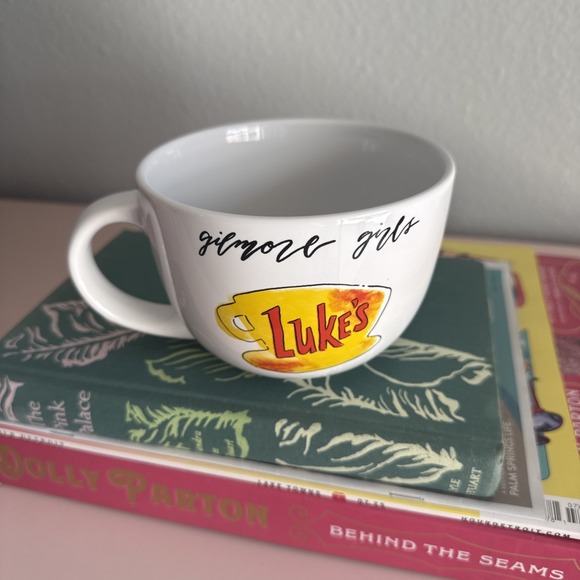 The Unbranded Brand Other - 24oz Gilmore Girls Ceramic Soup Mug with Luke's Logo - Perfect for Soup & Coffee